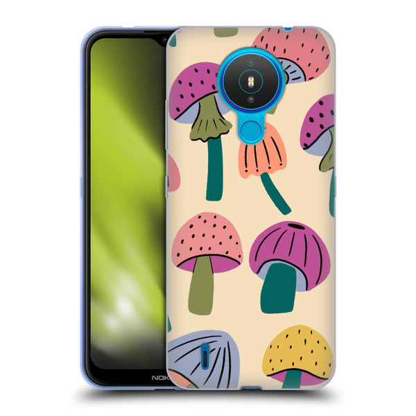 Gabriela Thomeu Retro Magic Mushroom Soft Gel Case for Nokia 1.4