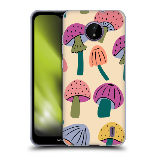 Gabriela Thomeu Retro Magic Mushroom Soft Gel Case for Nokia C10 / C20