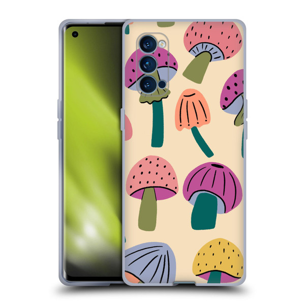 Gabriela Thomeu Retro Magic Mushroom Soft Gel Case for OPPO Reno 4 Pro 5G