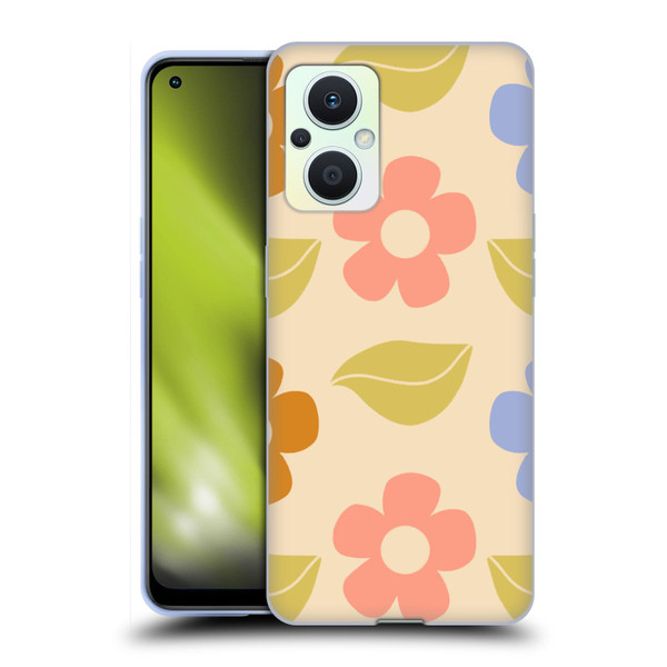 Gabriela Thomeu Retro Flower Vibe Vintage Pattern Soft Gel Case for OPPO Reno8 Lite