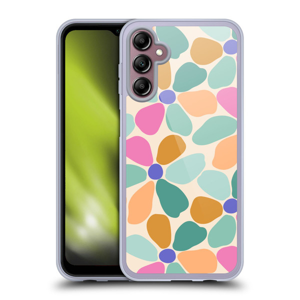 Gabriela Thomeu Retro Colorful Flowers Soft Gel Case for Samsung Galaxy A14 5G