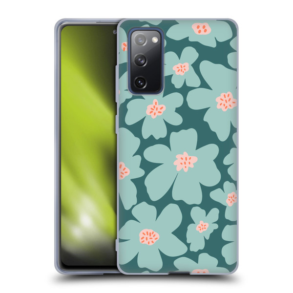 Gabriela Thomeu Retro Daisy Green Soft Gel Case for Samsung Galaxy S20 FE / 5G