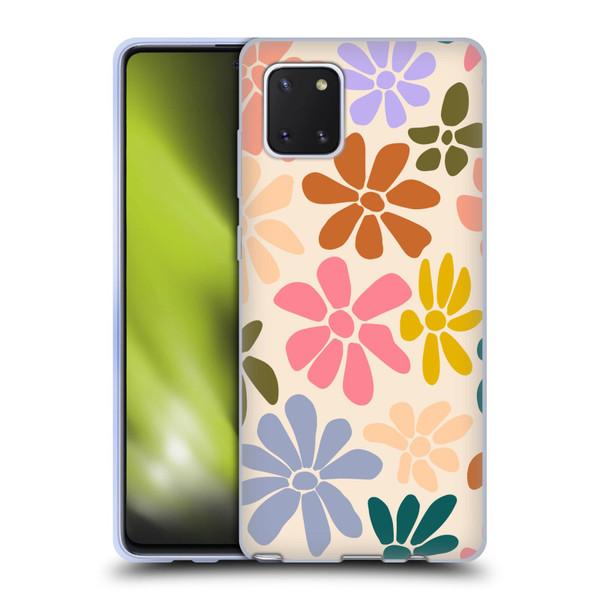 Gabriela Thomeu Retro Rainbow Color Floral Soft Gel Case for Samsung Galaxy Note10 Lite