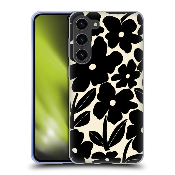 Gabriela Thomeu Retro Black And White Groovy Soft Gel Case for Samsung Galaxy S23+ 5G