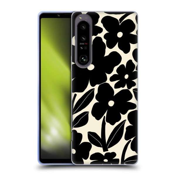 Gabriela Thomeu Retro Black And White Groovy Soft Gel Case for Sony Xperia 1 IV