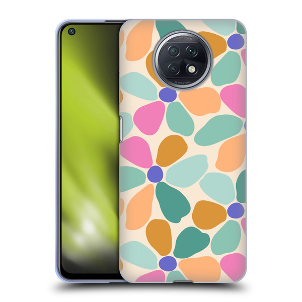 Gabriela Thomeu Retro Colorful Flowers Soft Gel Case for Xiaomi Redmi Note 9T 5G