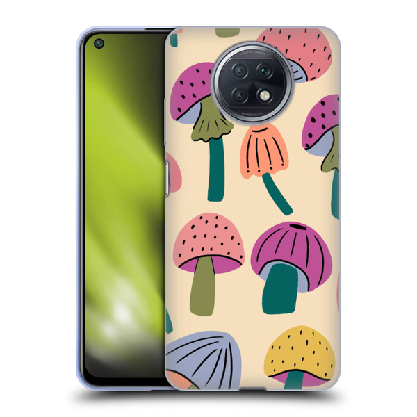 Gabriela Thomeu Retro Magic Mushroom Soft Gel Case for Xiaomi Redmi Note 9T 5G