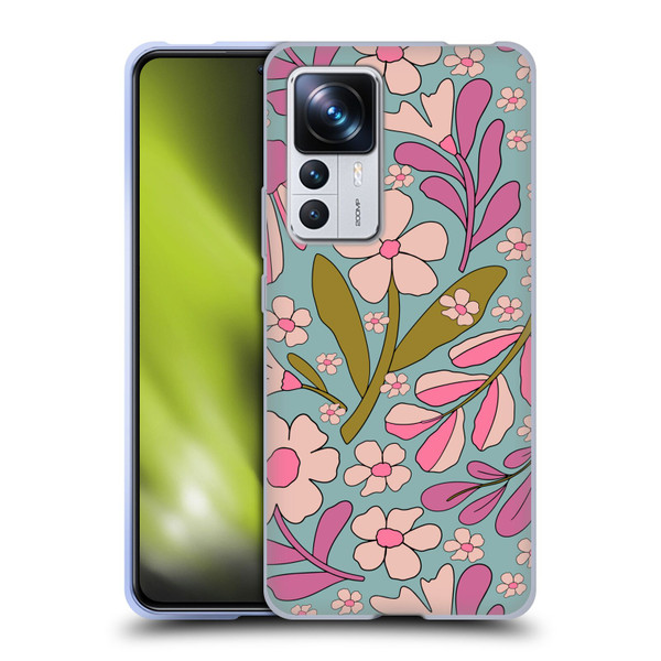 Gabriela Thomeu Retro Groovy 70s Blue Soft Gel Case for Xiaomi 12T Pro