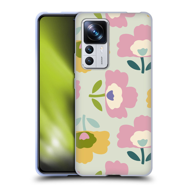 Gabriela Thomeu Retro Scandinavian Floral Soft Gel Case for Xiaomi 12T Pro