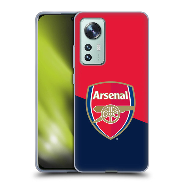 Arsenal FC Crest 2 Red & Blue Logo Soft Gel Case for Xiaomi 12