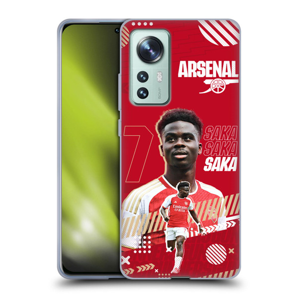 Arsenal FC 2023/24 First Team Bukayo Saka Soft Gel Case for Xiaomi 12