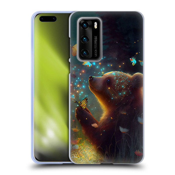 JK Stewart Art Bear Soft Gel Case for Huawei P40 5G