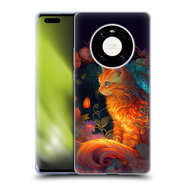 JK Stewart Art Cat Soft Gel Case for Huawei Mate 40 Pro 5G