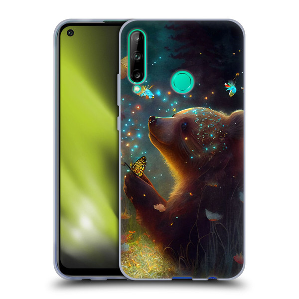 JK Stewart Art Bear Soft Gel Case for Huawei P40 lite E