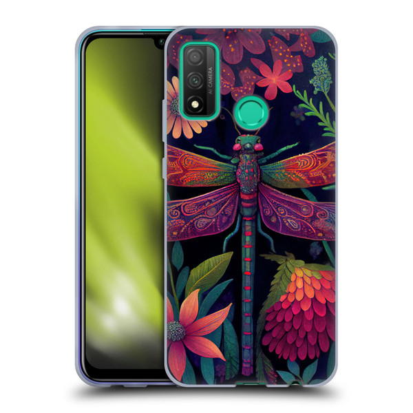 JK Stewart Art Dragonfly Purple Soft Gel Case for Huawei P Smart (2020)