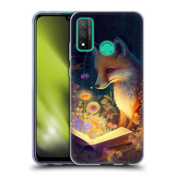 JK Stewart Art Fox Reading Soft Gel Case for Huawei P Smart (2020)