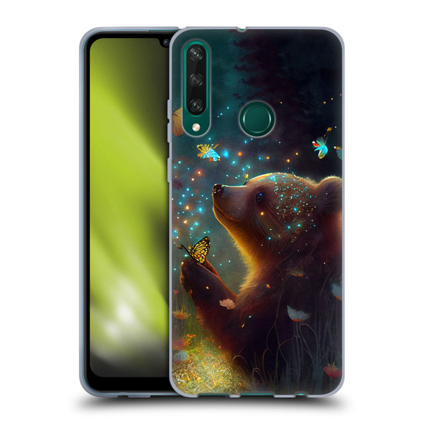 JK Stewart Art Bear Soft Gel Case for Huawei Y6p