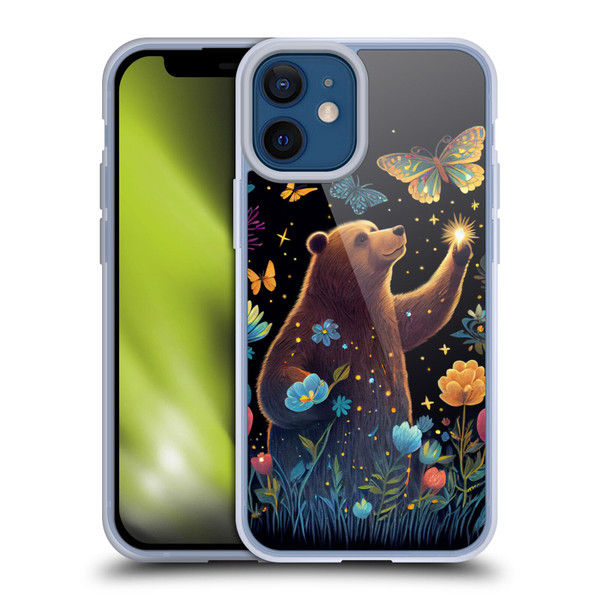 JK Stewart Art Bear Reaching Up Soft Gel Case for Apple iPhone 12 Mini