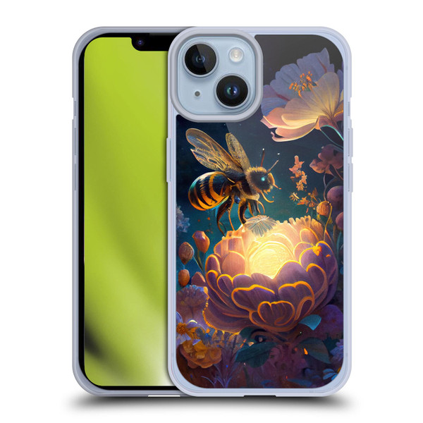JK Stewart Art Bee Soft Gel Case for Apple iPhone 14