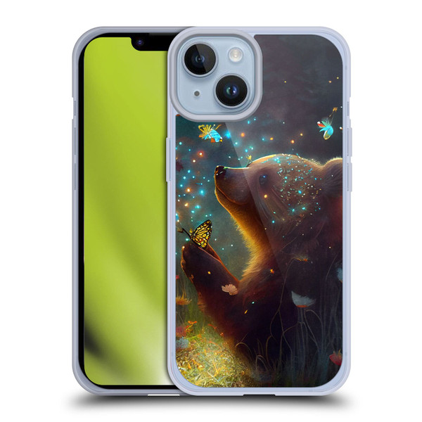 JK Stewart Art Bear Soft Gel Case for Apple iPhone 14