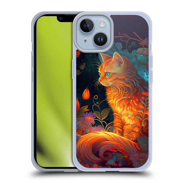 JK Stewart Art Cat Soft Gel Case for Apple iPhone 14