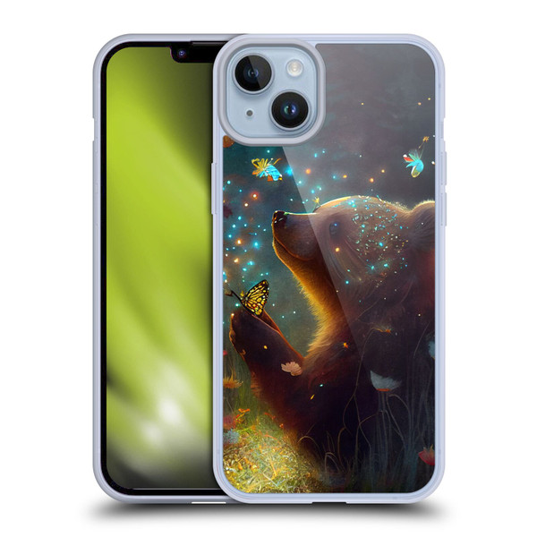 JK Stewart Art Bear Soft Gel Case for Apple iPhone 14 Plus