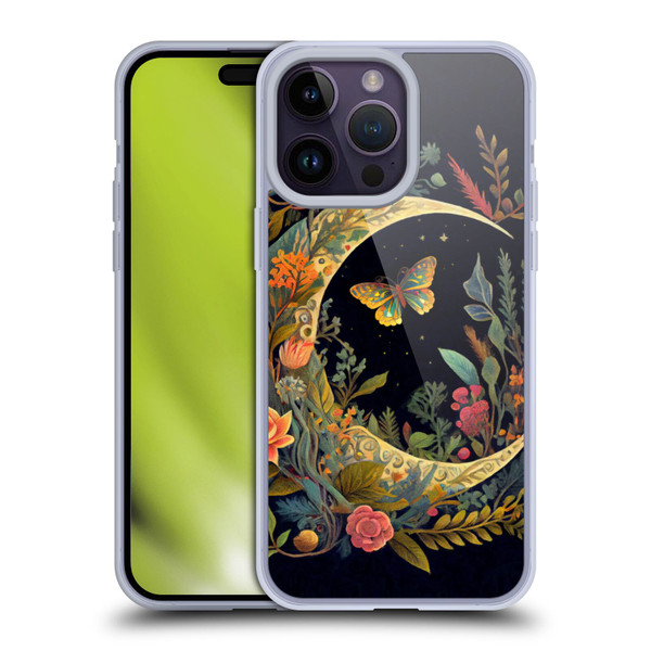 JK Stewart Art Crescent Moon Soft Gel Case for Apple iPhone 14 Pro Max
