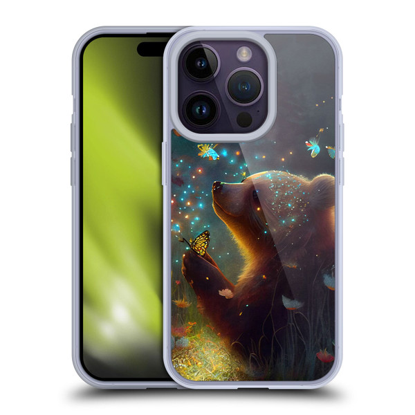 JK Stewart Art Bear Soft Gel Case for Apple iPhone 14 Pro