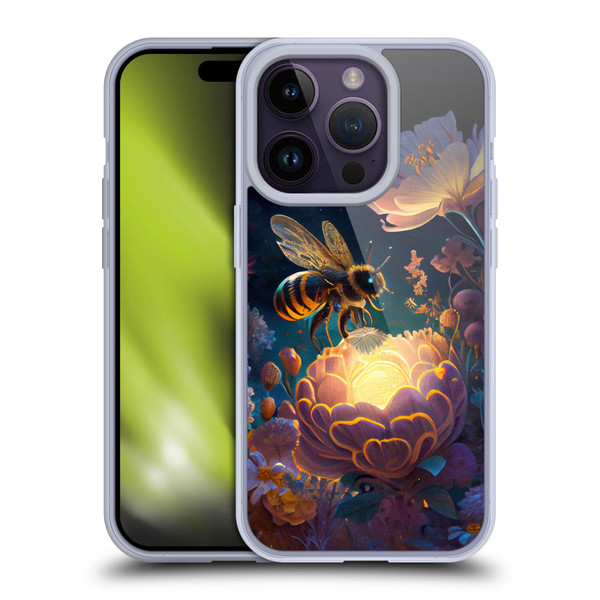 JK Stewart Art Bee Soft Gel Case for Apple iPhone 14 Pro