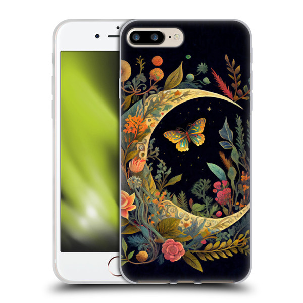 JK Stewart Art Crescent Moon Soft Gel Case for Apple iPhone 7 Plus / iPhone 8 Plus