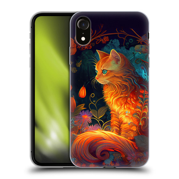 JK Stewart Art Cat Soft Gel Case for Apple iPhone XR