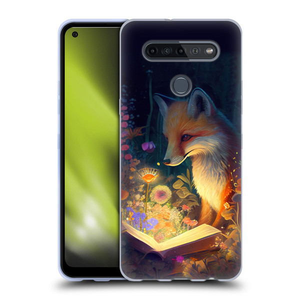 JK Stewart Art Fox Reading Soft Gel Case for LG K51S