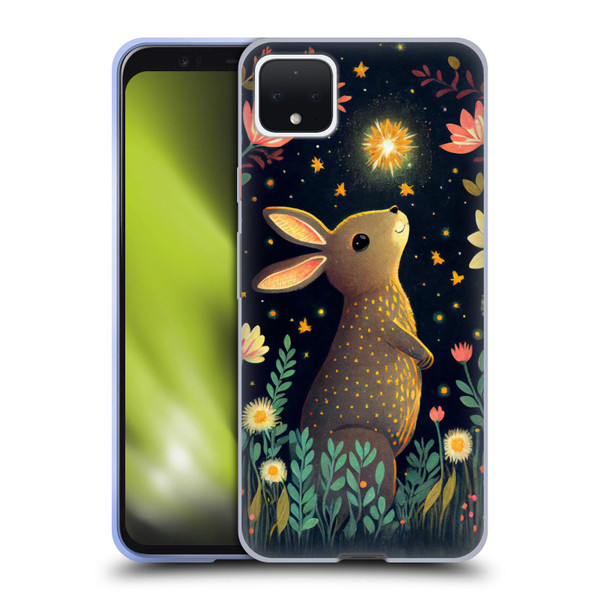 JK Stewart Art Rabbit Catching Falling Star Soft Gel Case for Google Pixel 4 XL