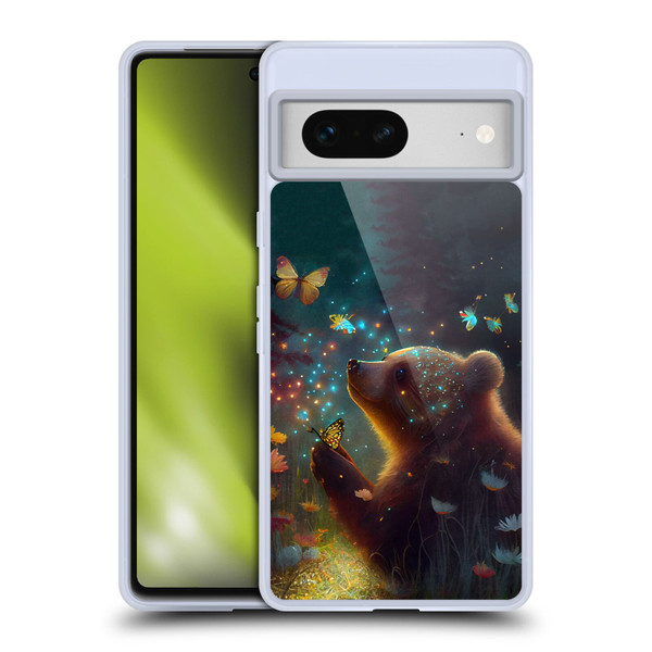 JK Stewart Art Bear Soft Gel Case for Google Pixel 7