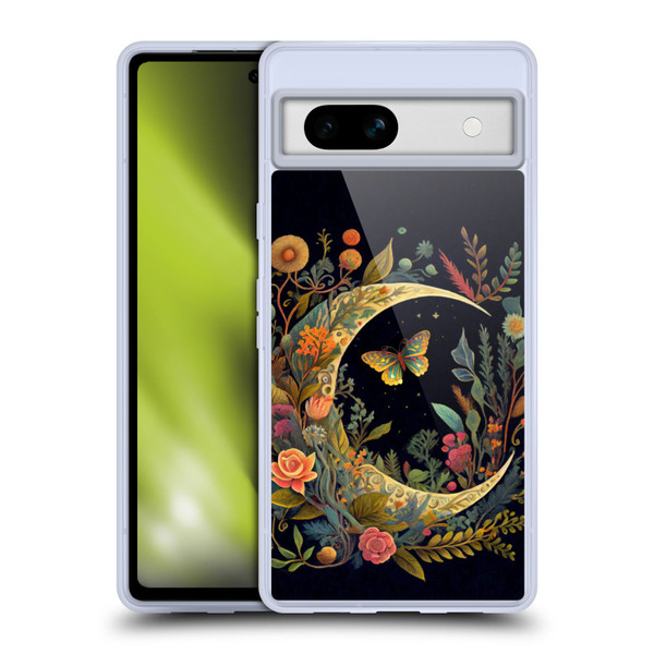 JK Stewart Art Crescent Moon Soft Gel Case for Google Pixel 7a