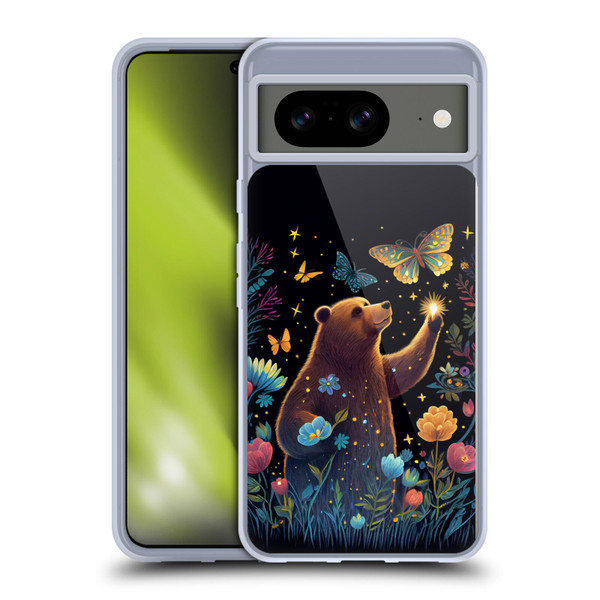JK Stewart Art Bear Reaching Up Soft Gel Case for Google Pixel 8