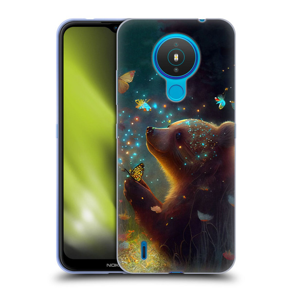 JK Stewart Art Bear Soft Gel Case for Nokia 1.4