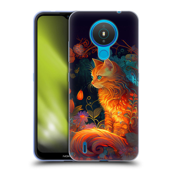 JK Stewart Art Cat Soft Gel Case for Nokia 1.4