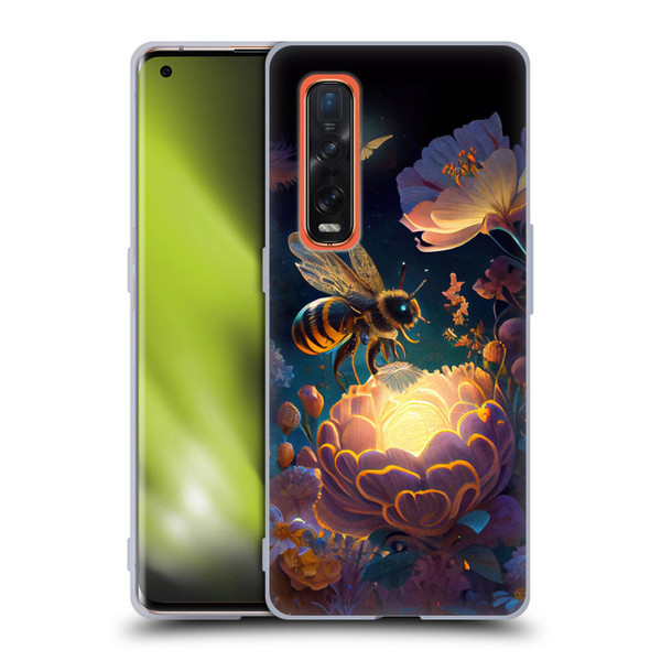 JK Stewart Art Bee Soft Gel Case for OPPO Find X2 Pro 5G