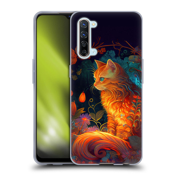 JK Stewart Art Cat Soft Gel Case for OPPO Find X2 Lite 5G