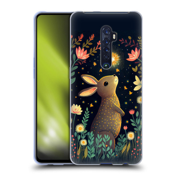 JK Stewart Art Rabbit Catching Falling Star Soft Gel Case for OPPO Reno 2