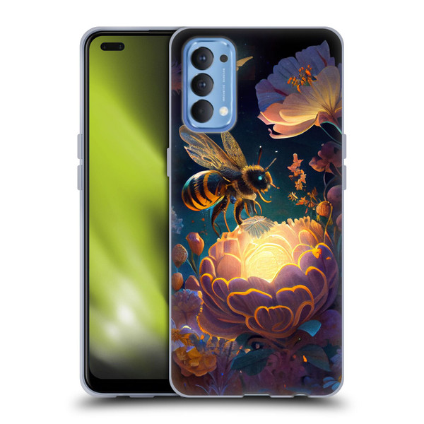 JK Stewart Art Bee Soft Gel Case for OPPO Reno 4 5G