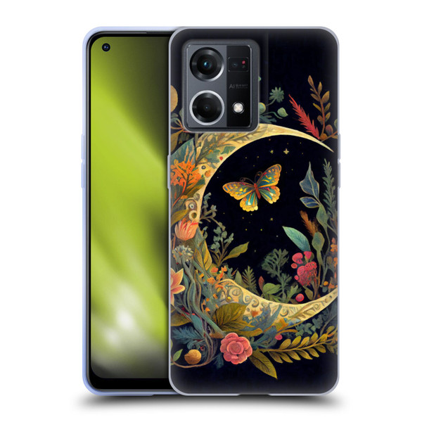 JK Stewart Art Crescent Moon Soft Gel Case for OPPO Reno8 4G