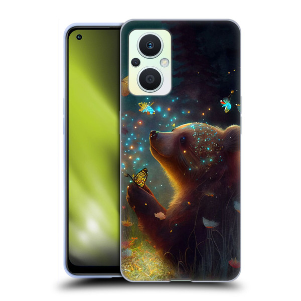 JK Stewart Art Bear Soft Gel Case for OPPO Reno8 Lite