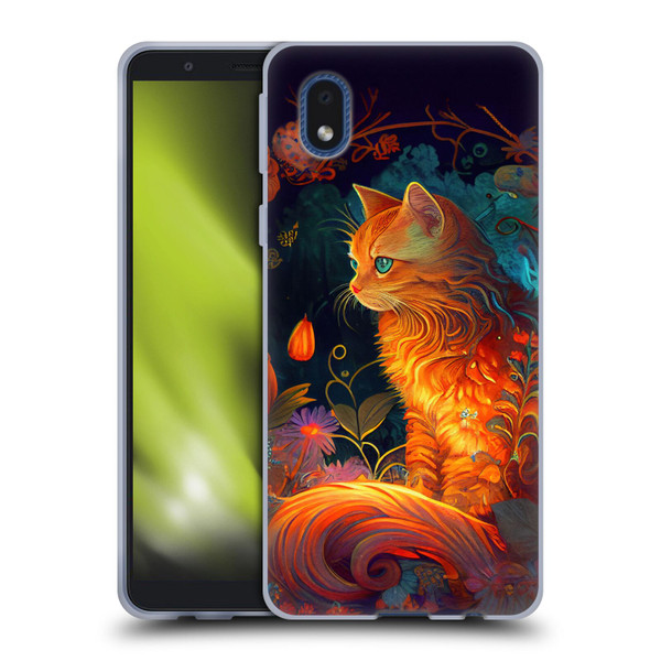 JK Stewart Art Cat Soft Gel Case for Samsung Galaxy A01 Core (2020)