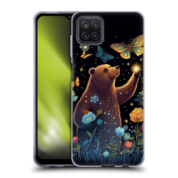 JK Stewart Art Bear Reaching Up Soft Gel Case for Samsung Galaxy A12 (2020)