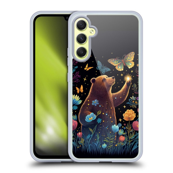 JK Stewart Art Bear Reaching Up Soft Gel Case for Samsung Galaxy A34 5G
