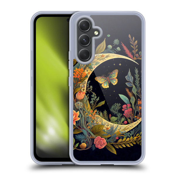 JK Stewart Art Crescent Moon Soft Gel Case for Samsung Galaxy A54 5G