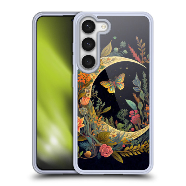 JK Stewart Art Crescent Moon Soft Gel Case for Samsung Galaxy S23 5G