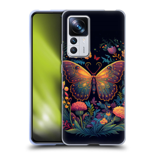 JK Stewart Art Butterfly In Night Garden Soft Gel Case for Xiaomi 12T Pro